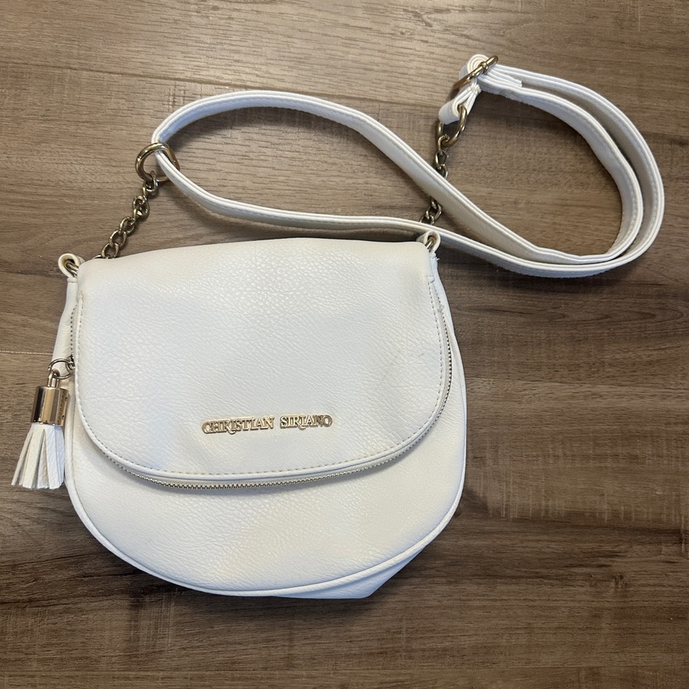 Christian Siriano Cream Crossbody Bag